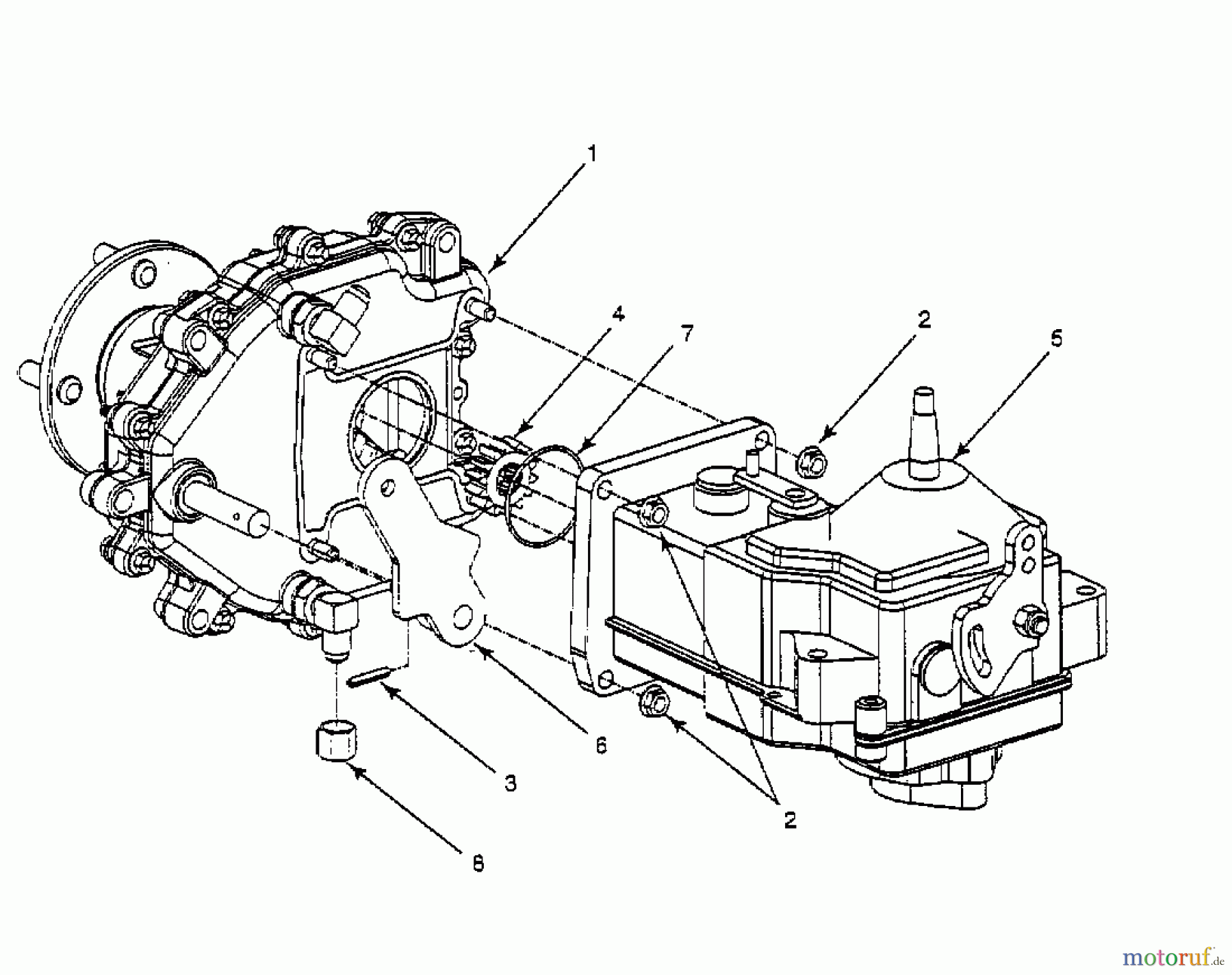 Cub Cadet Zero Turn Z 54 53CA1B6K603 (2000) Getriebe, Hydrostat