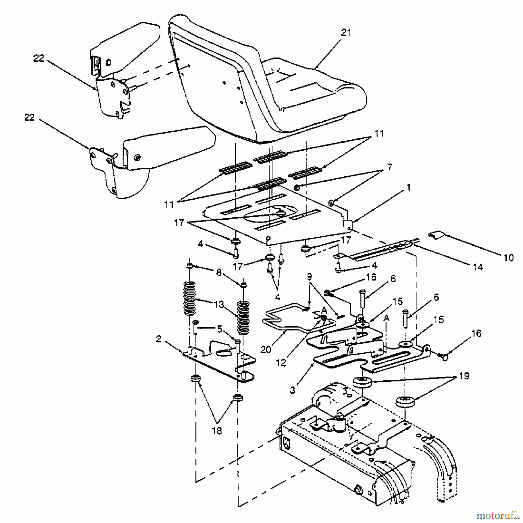 Cub Cadet Zero Turn Z 54 53CA1B6K603 (2000) Sitz