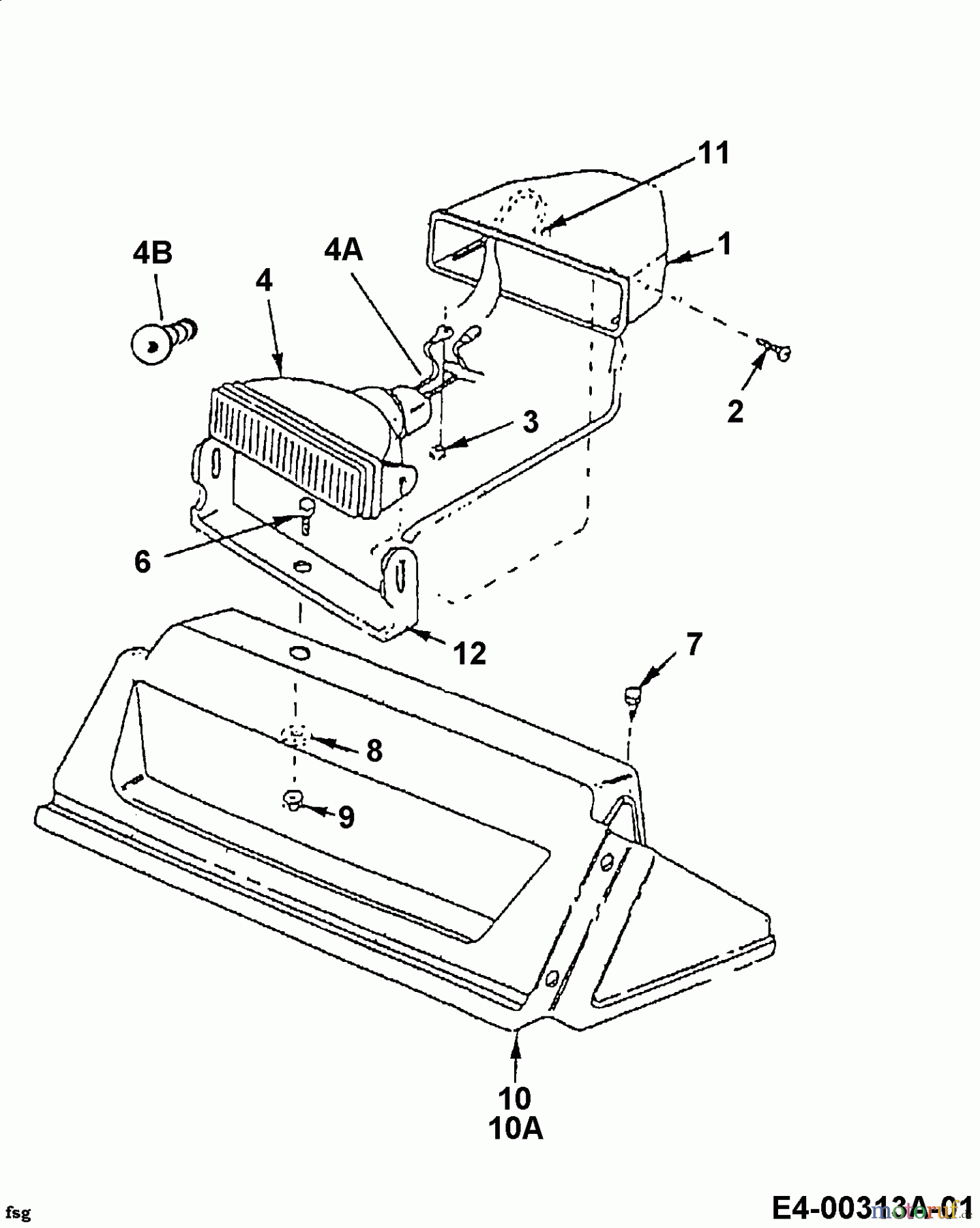  Yard-Man Schneefräsen YM 8413 DE 31AV9Q3I643  (2006) Scheinwerfer