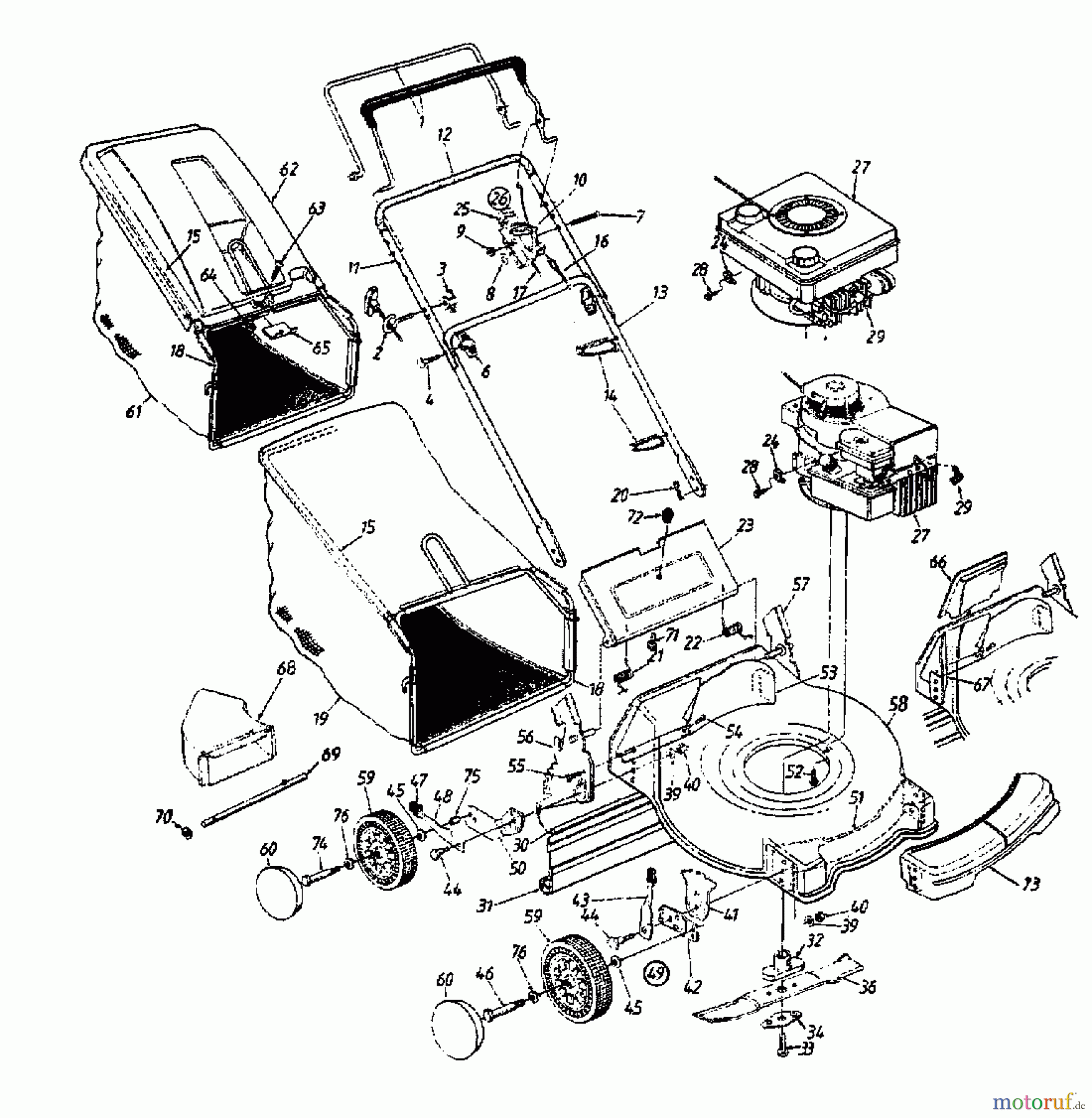  White Motormäher RP-21 11A-418C679  (1998) Grundgerät