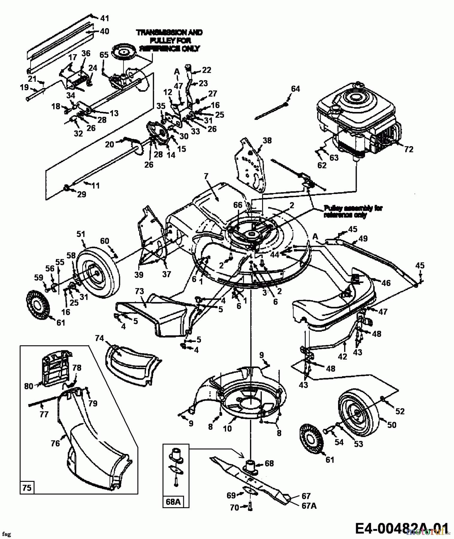 Yard-Man Motormäher mit Antrieb YM 6021 M 12A-959C643 (1998) Grundgerät
