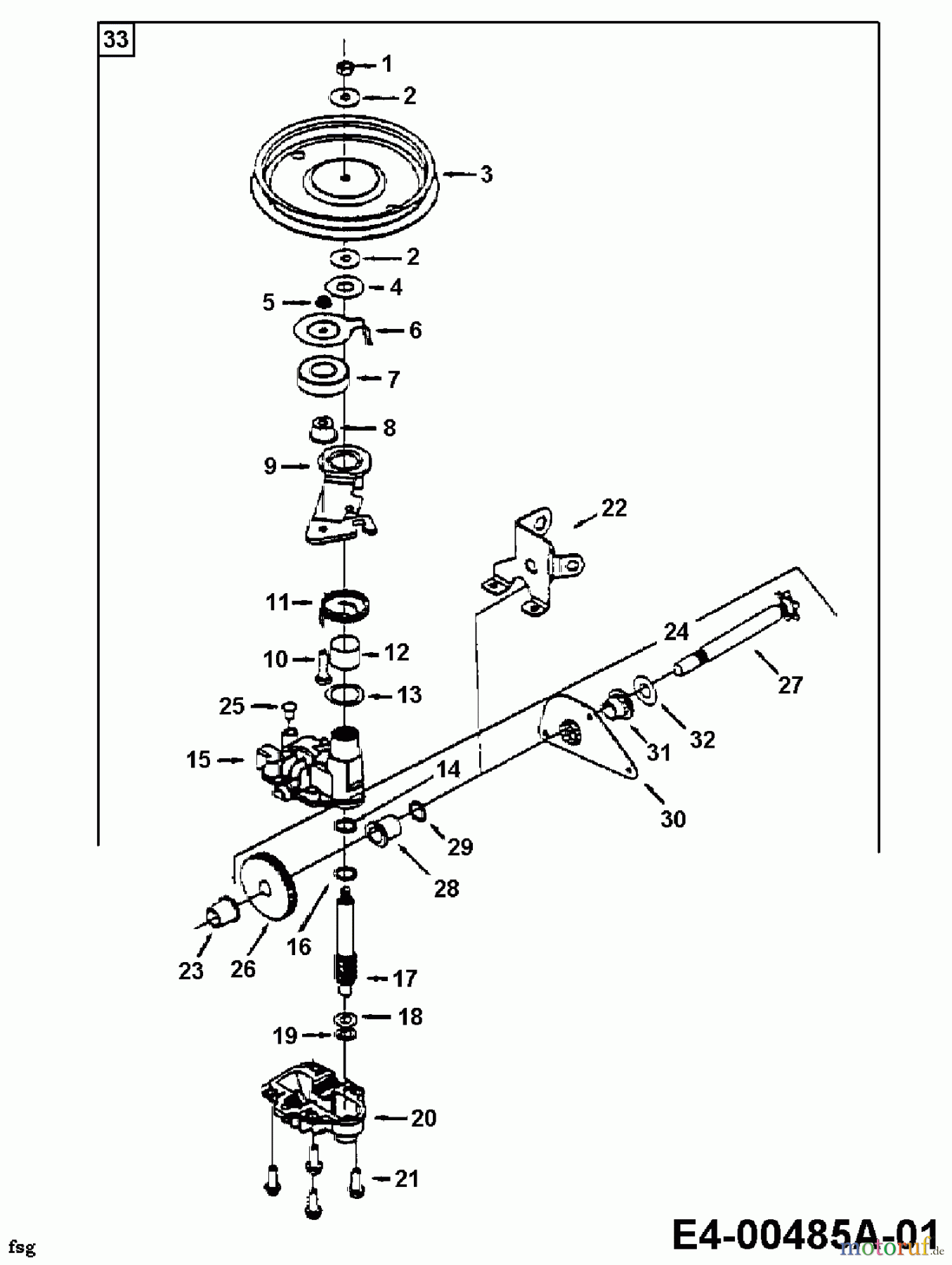  Yard-Man Motormäher mit Antrieb YM 6021 C 12A-999C643  (1997) Getriebe