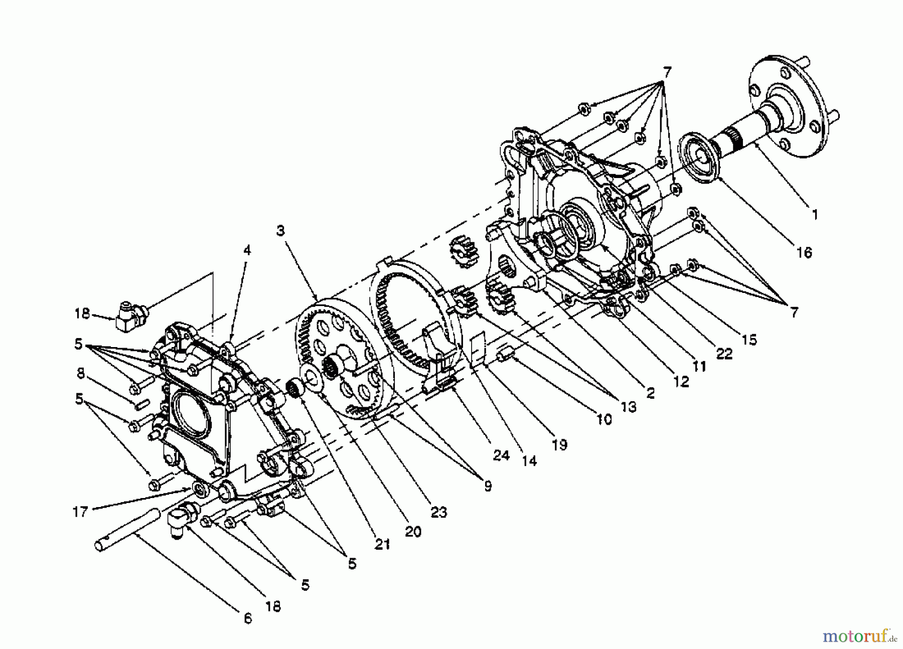Cub Cadet Zero Turn Z 48 53BA1C6M603 (1998) Getriebe