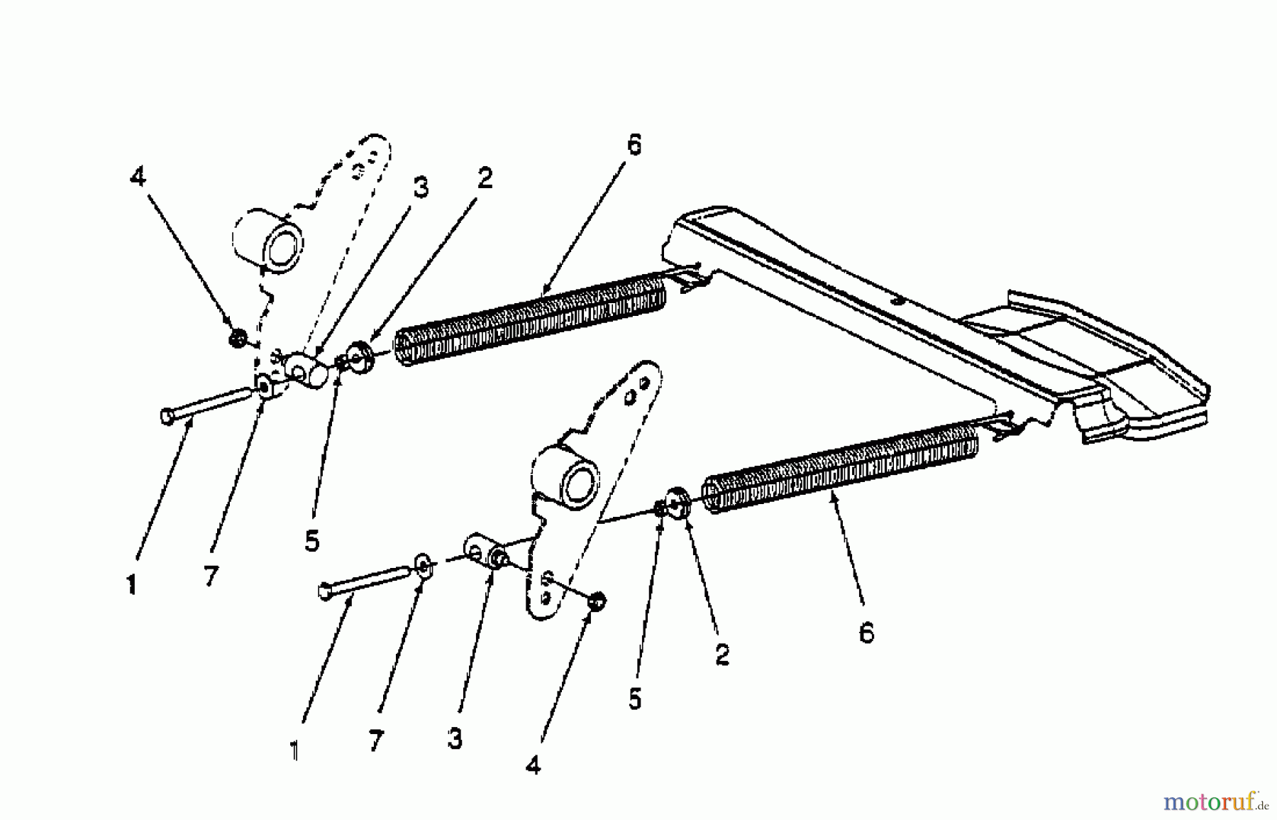  Cub Cadet Zero Turn Z 48 53BA1C6M603  (1998) Mähwerksaushebung