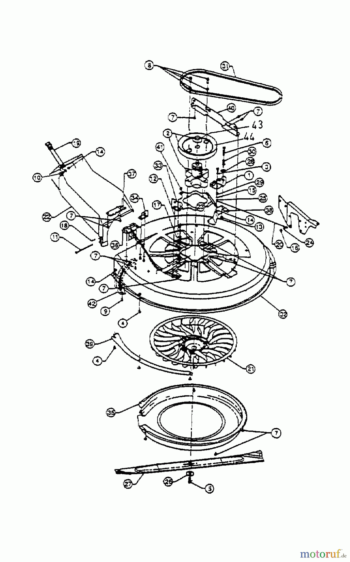  White Rasentraktoren LR 115 13BC452C679  (1998) Mähwerk C (30