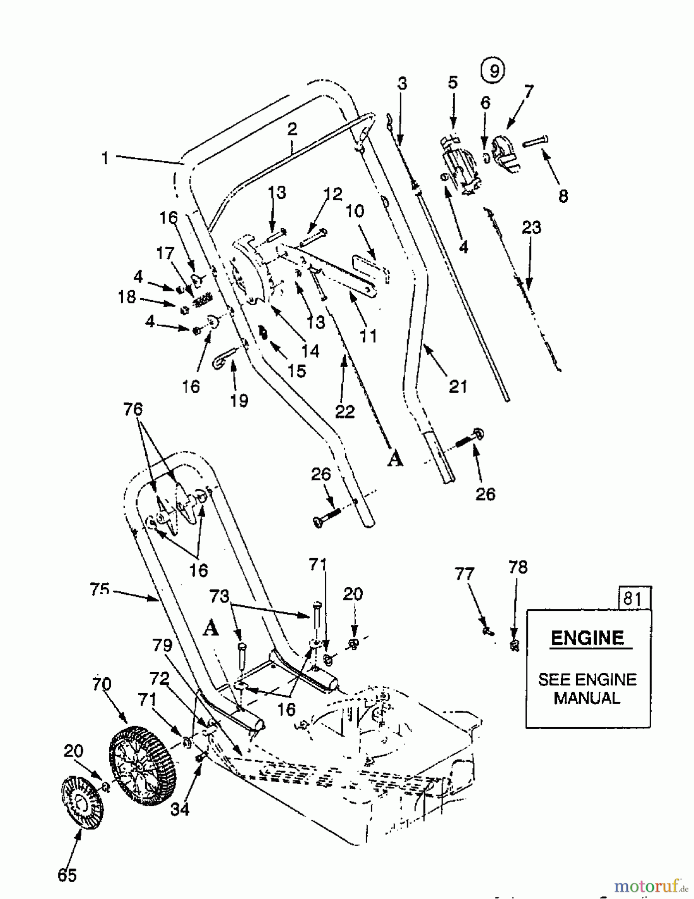 MTD Kantenschneider E 350 25A-530A678  (1998) Grundgerät