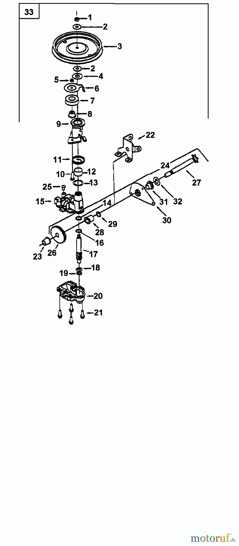Yard-Man Motormäher mit Antrieb YM 6021 E 12AE389E643 (1998) Getriebe