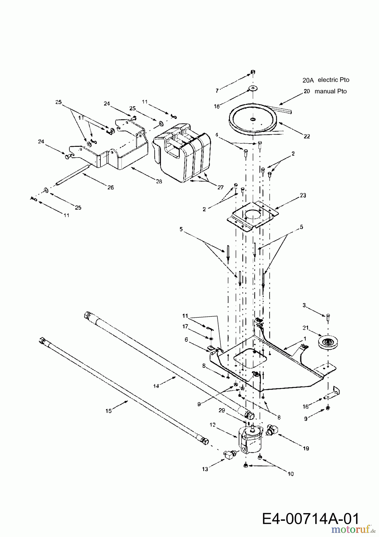  MTD Zubehör Zubehör Garten- und Rasentraktoren Bodenfräse für 800 Serie (RT-99) OEM-190-825  (2011) Gewicht, Hydraulikpumpe, Keilriemen