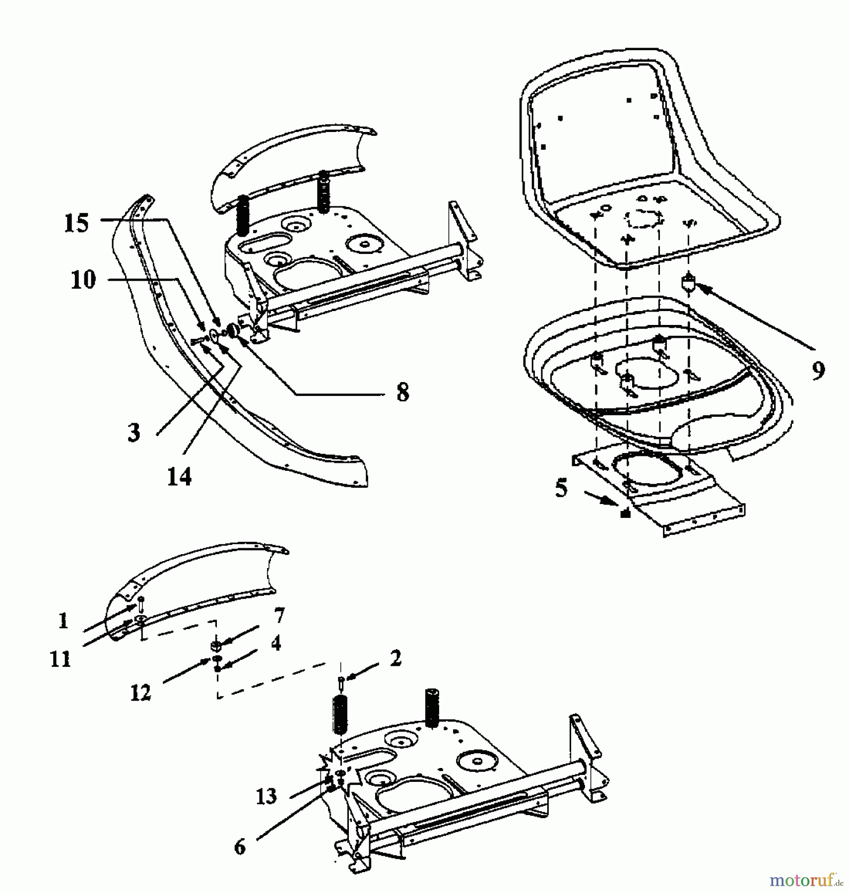 MTD Rasentraktoren Sprinto 13A-310-678 (1998) Anti-Vibrationskit