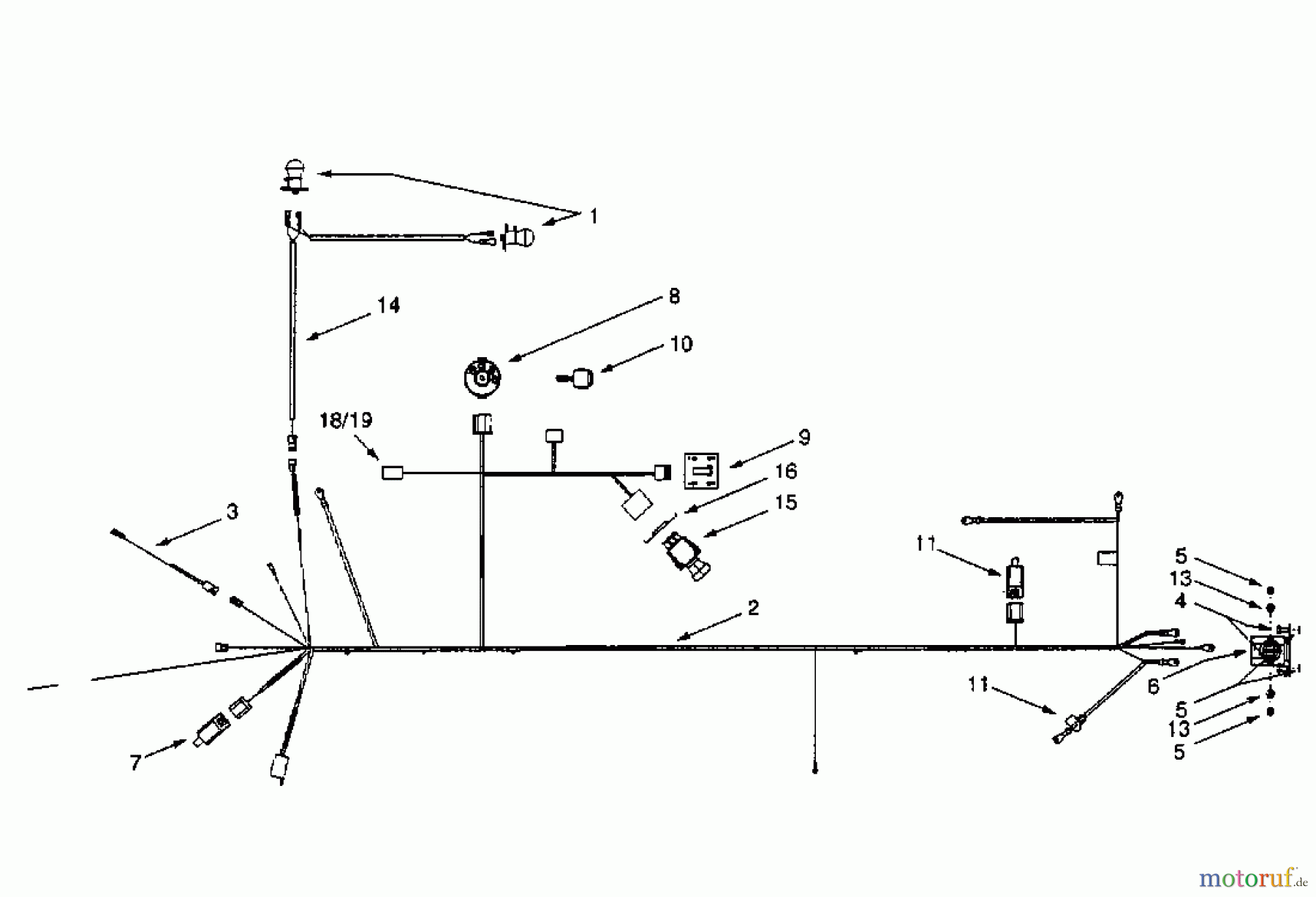 White Rasentraktoren LT 180 13AT673H680 (2000) Schaltplan Vanguard