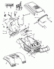MTD H 145 13AA698F678 (2000) Ersatzteile Rahmen, Sitz, Tank