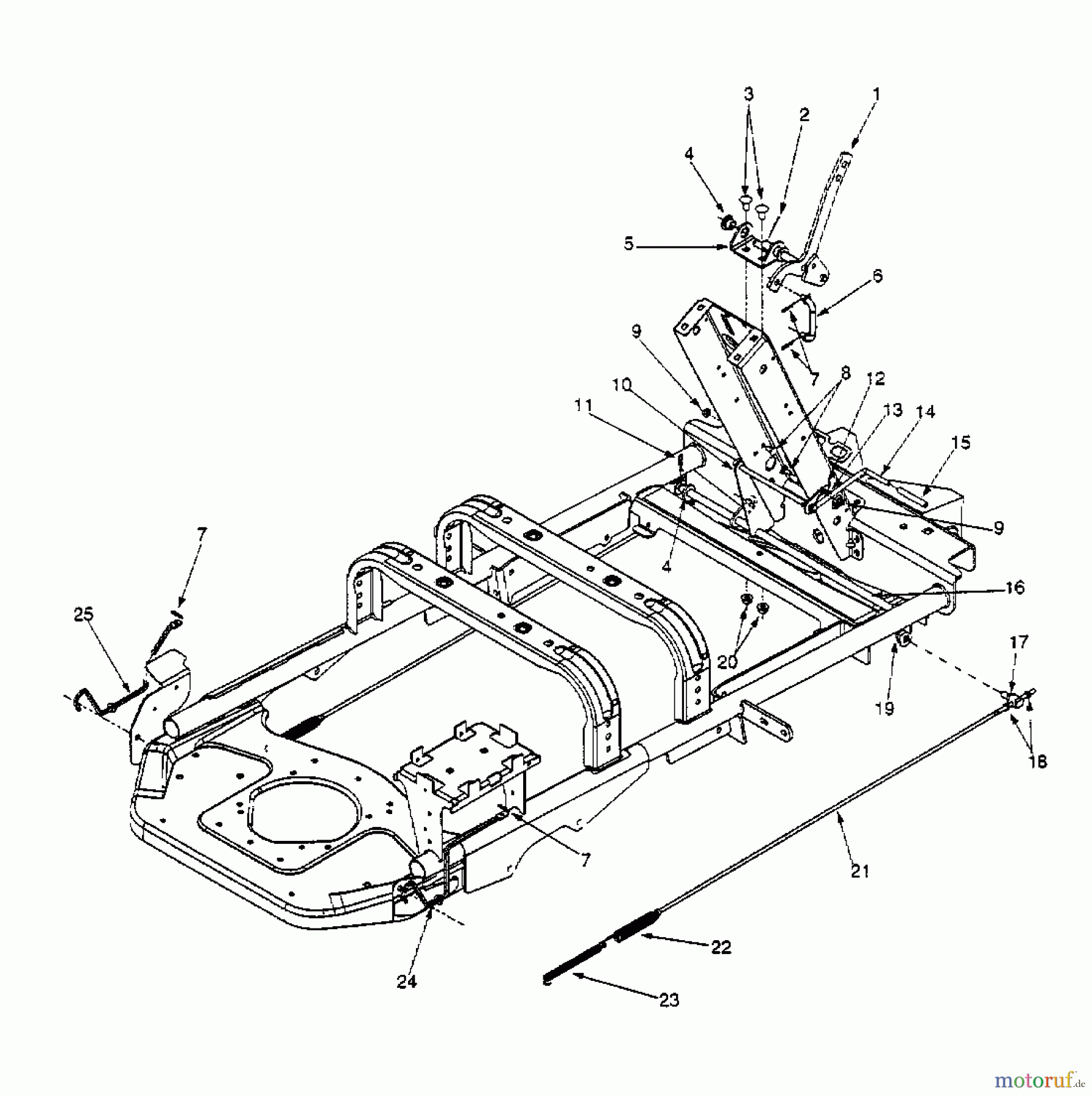  Cub Cadet Zero Turn Z 44 53AA1A5L603  (2000) Pedale