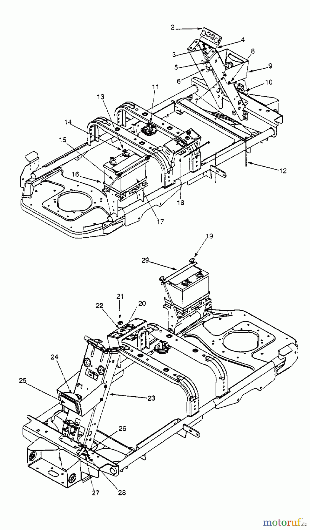  Cub Cadet Zero Turn Z 44 53AA1A5L603  (2000) Rahmen