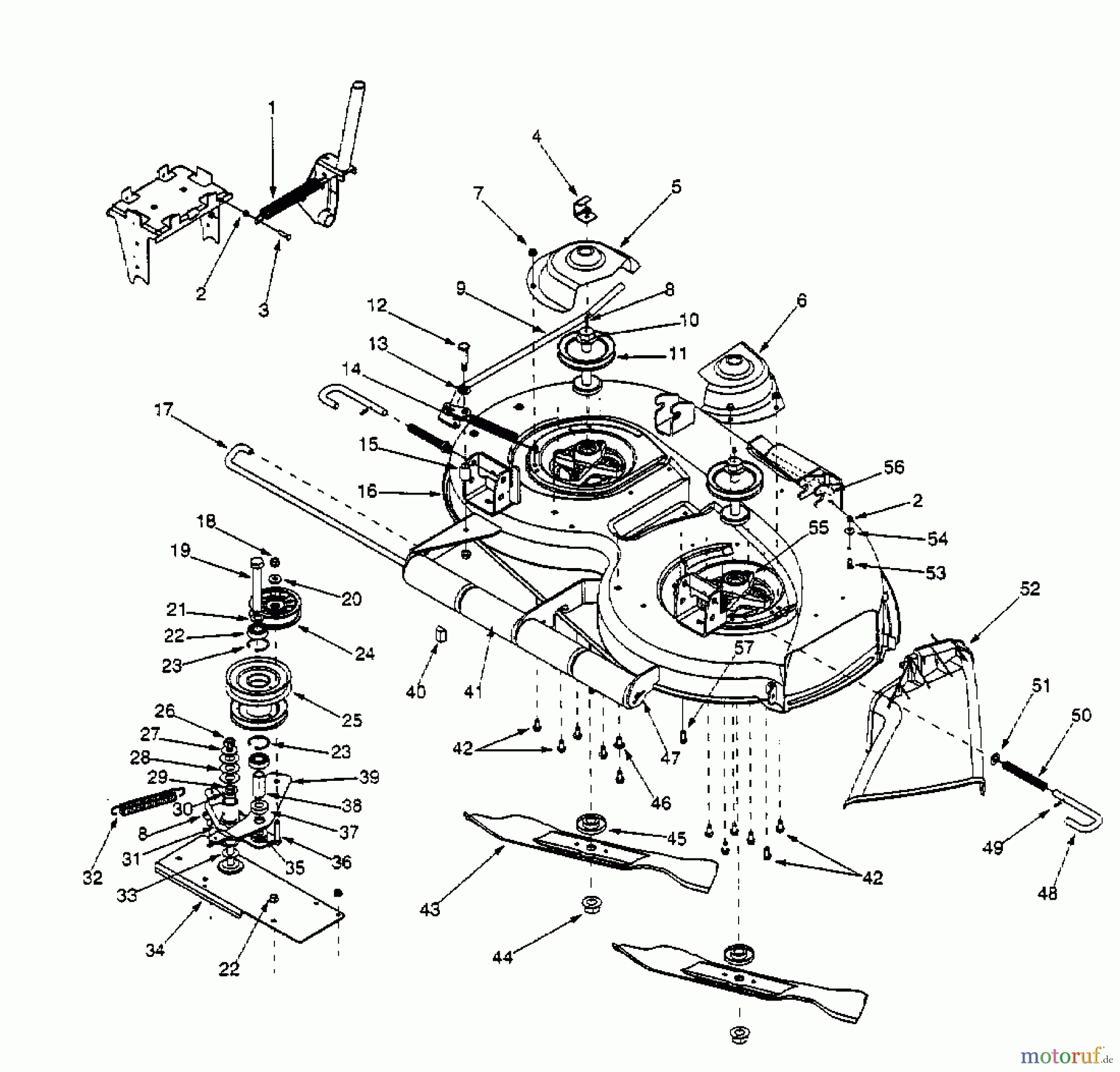  Cub Cadet Zero Turn Z 44 53AA1A5L603  (2000) Mähwerk G (42