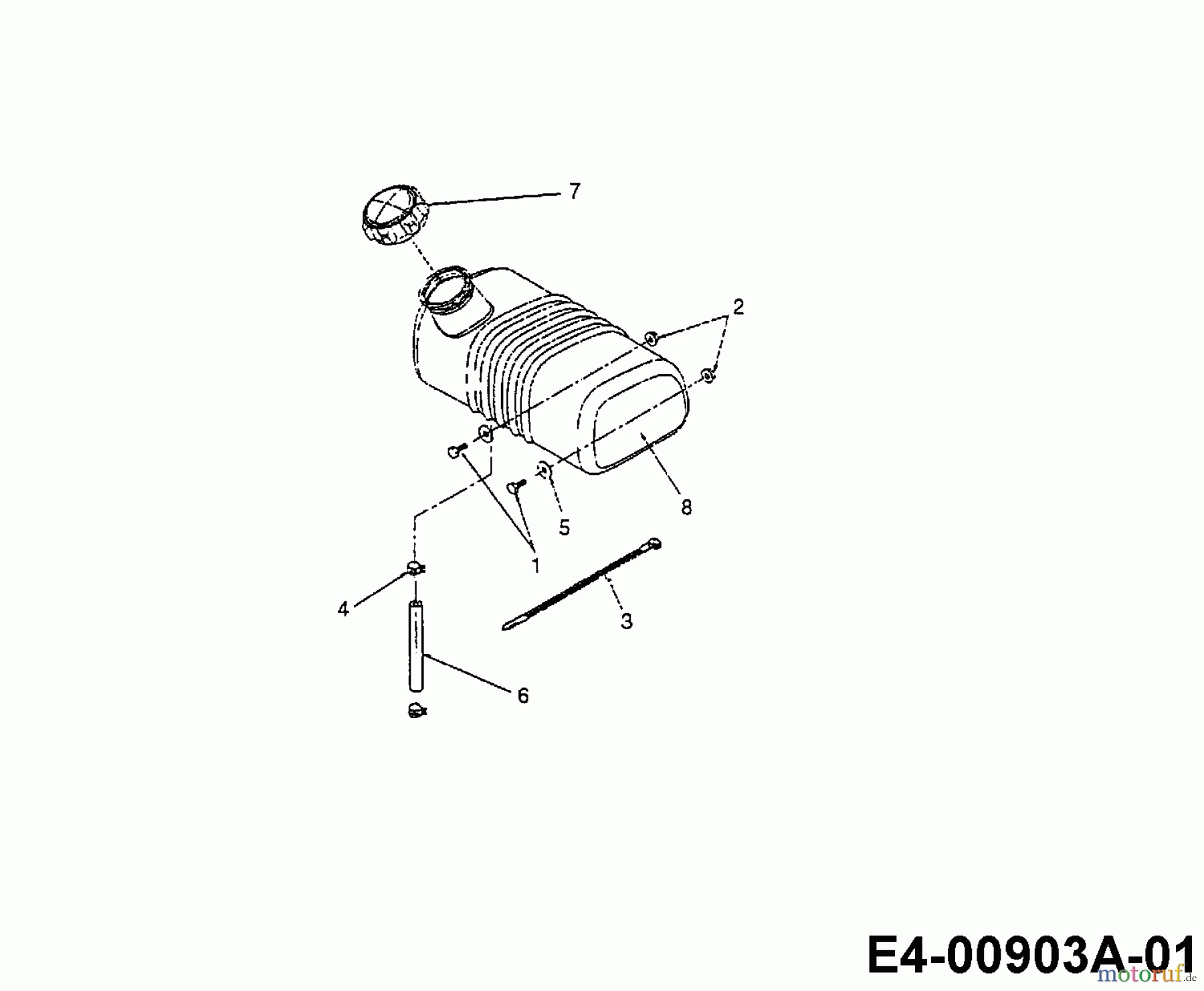  MTD Häcksler 315 A 247-315A678  (1998) Tank