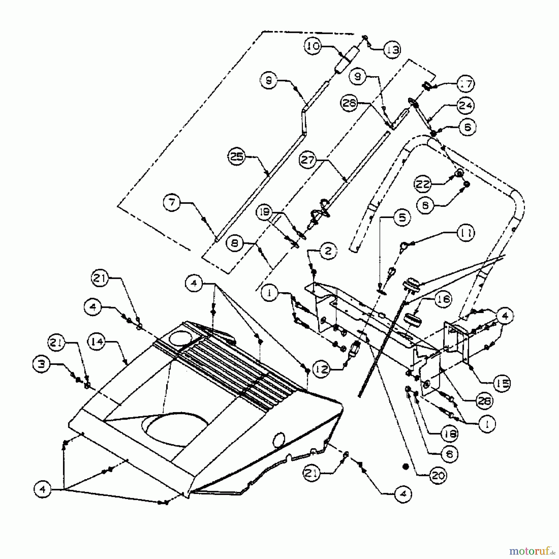 MTD Schneefräsen 150 31A-150-678 (2001) Kurbel