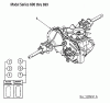 MTD H 140/96 13AA695F600 (2003) Ersatzteile Hydrostat, Räder hinten
