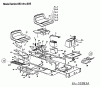 MTD H 140/96 13AA695F600 (2003) Ersatzteile Batterie, Sitz, Tank