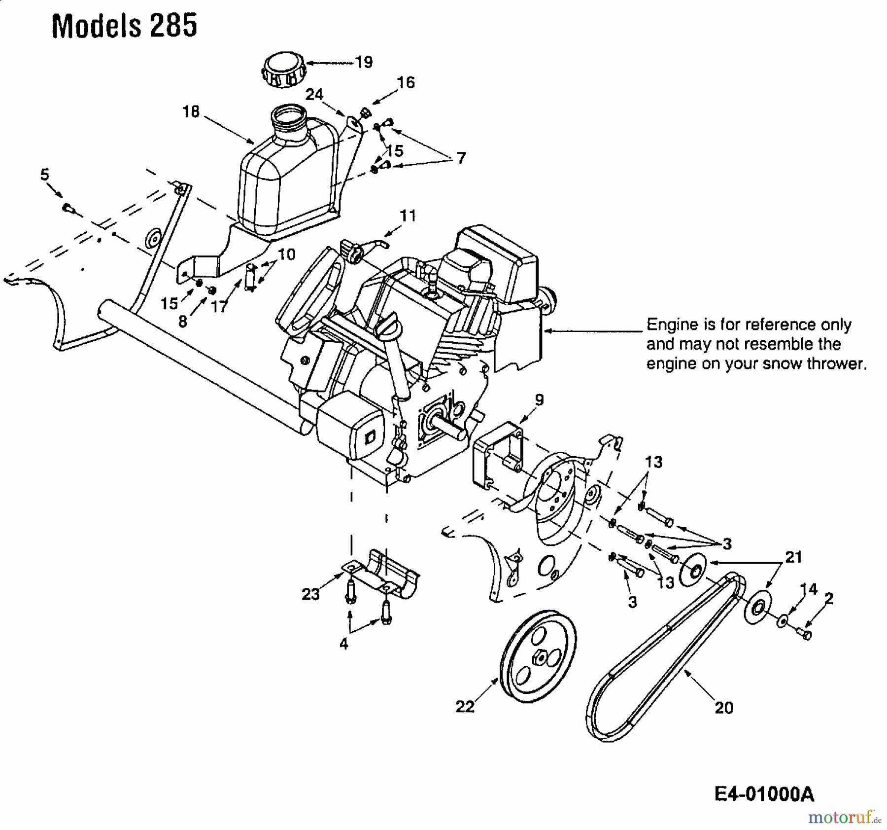  Yard-Man Schneefräsen YM 5350 S 31A-285-643  (2003) Fahrantrieb