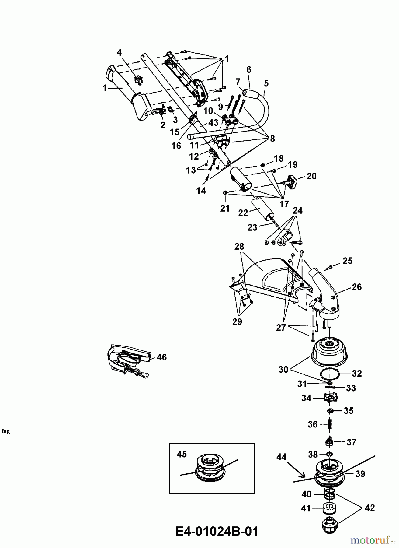 MTD Motorsensen 875 41AD875C678  (2004) Grundgerät