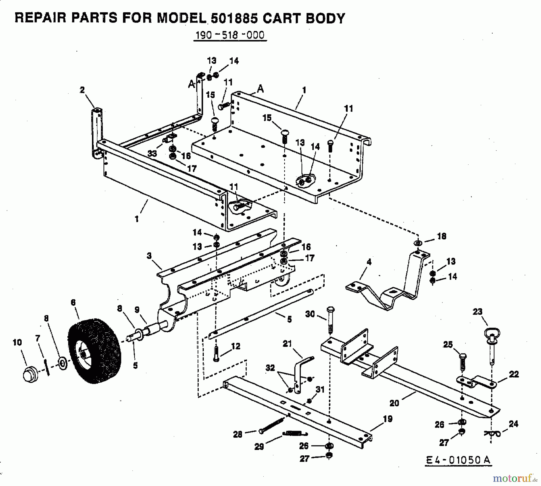 MTD Zubehör Zubehör Garten- und Rasentraktoren Sauger Mow-Vac 45-01884 (2003) Anhänger