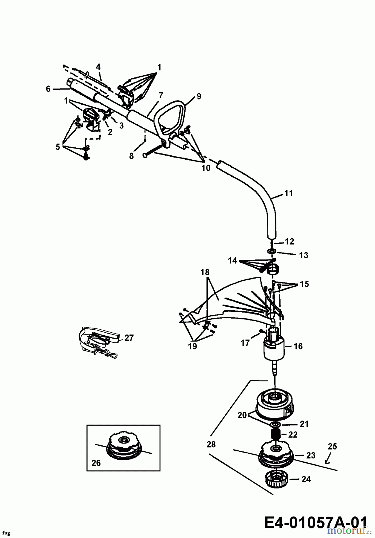  MTD Motorsensen 700 41AD700G600  (2002) Grundgerät