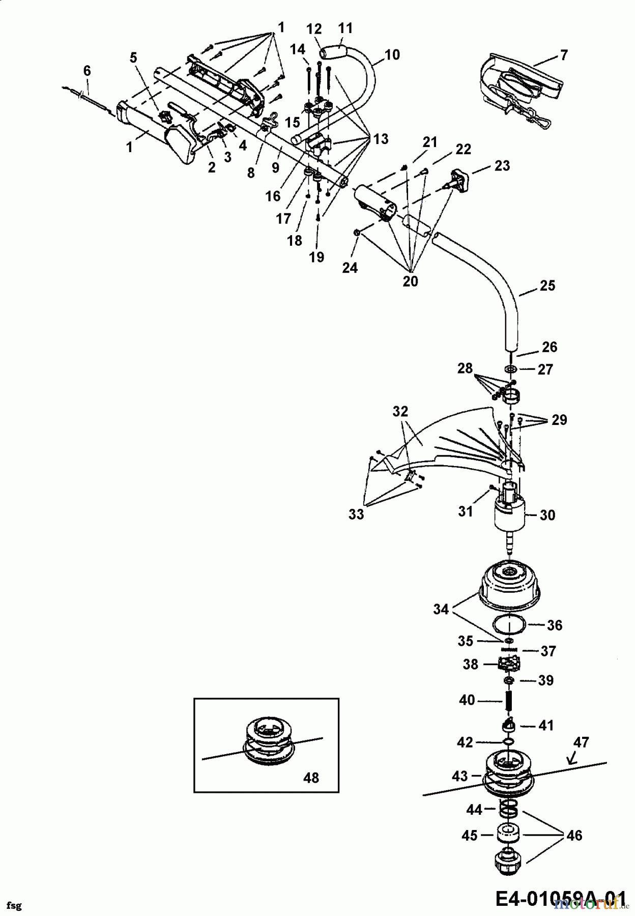 MTD Motorsensen 725 41AD725G678 (2002) Grundgerät