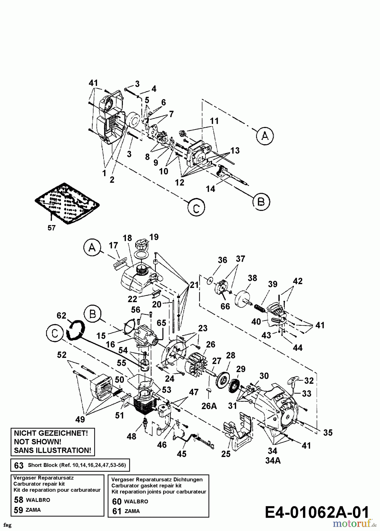 MTD Motorsensen 790 41BD790G678  (2004) Motor