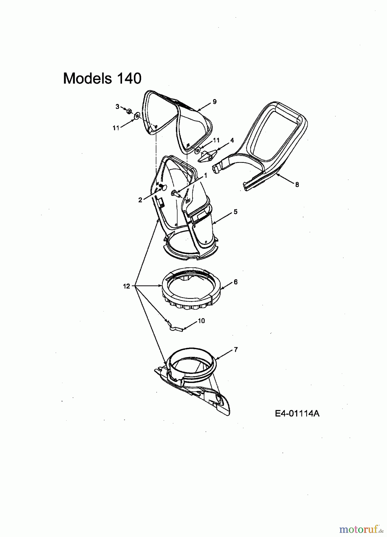  MTD Schneefräsen 140 31B-140-678  (2004) Auswurfschacht