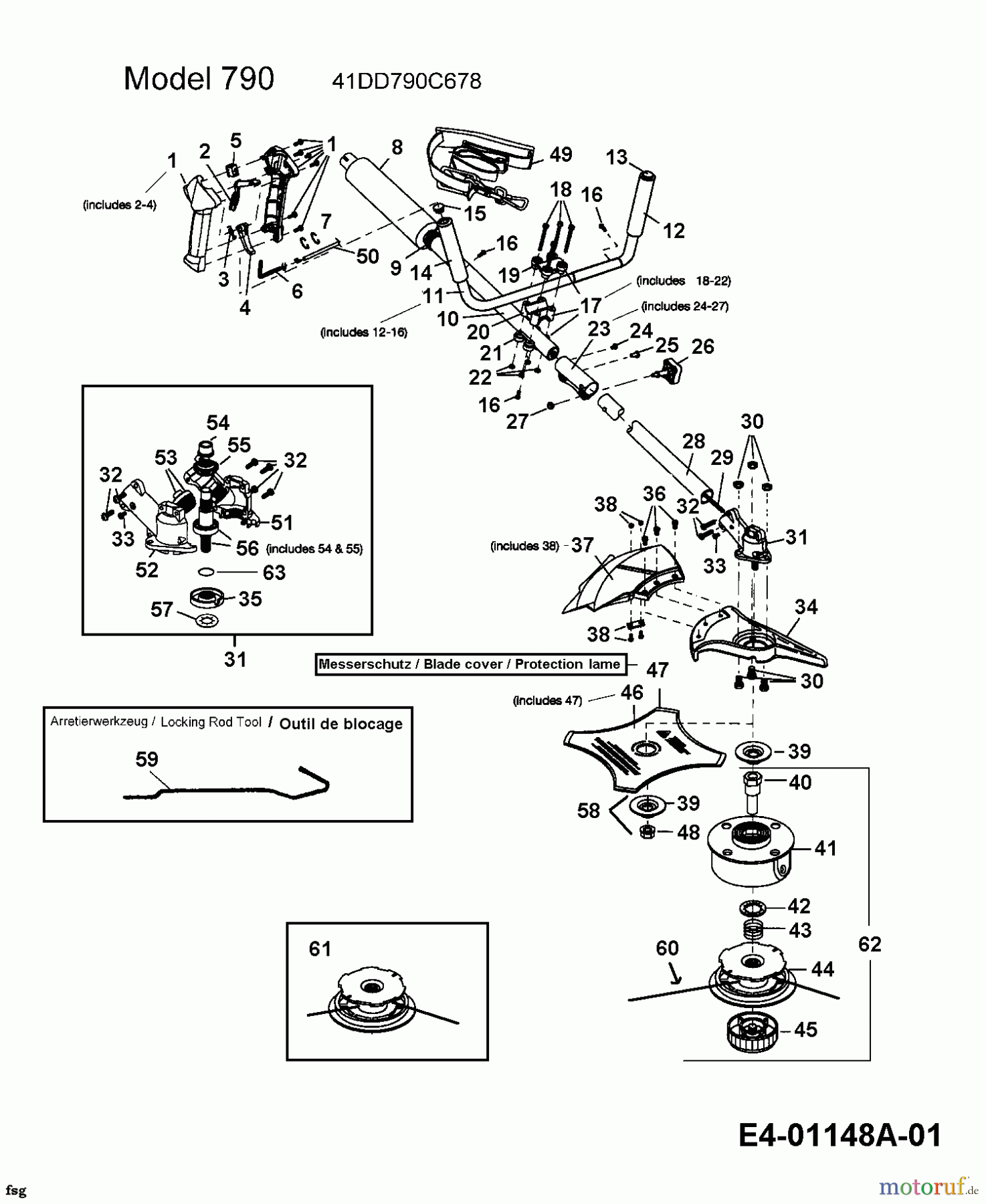  MTD Motorsensen 790 41DD790C678  (2004) Grundgerät