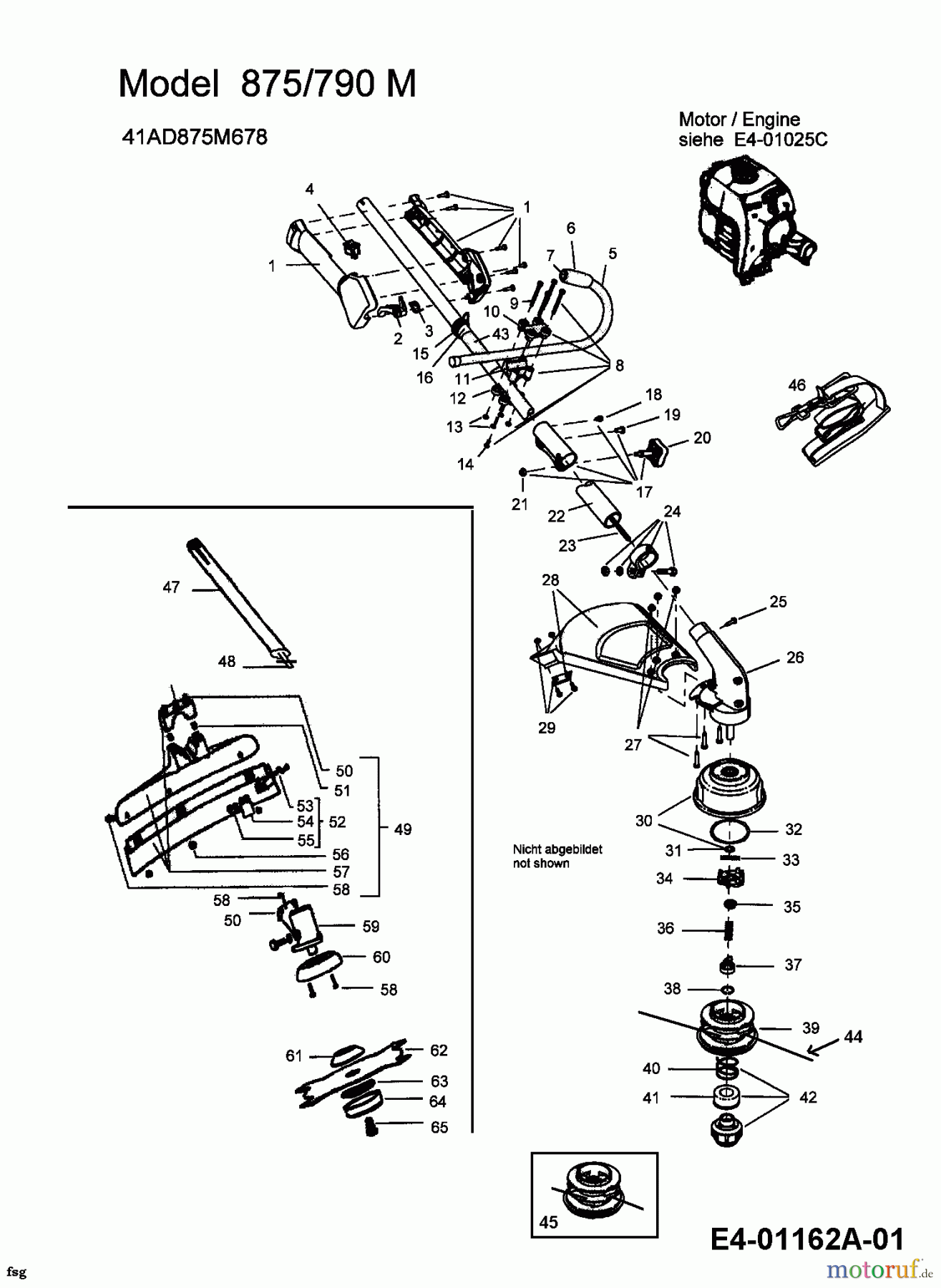  MTD Motorsensen 875/790 M 41AD875M678  (2004) Grundgerät
