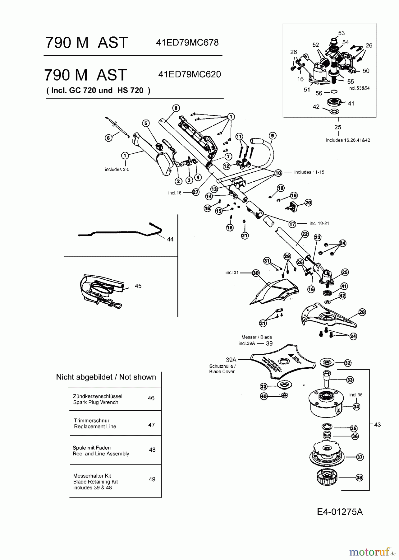 MTD Motorsensen 790 M 41ED79MC678 (2006) Grundgerät