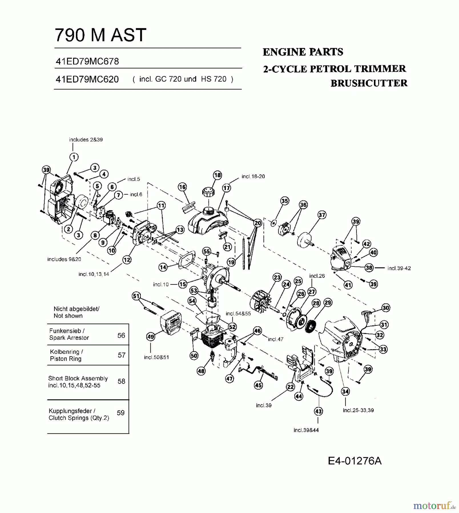 MTD Motorsensen 790 M 41ED79MC678 (2006) Motor