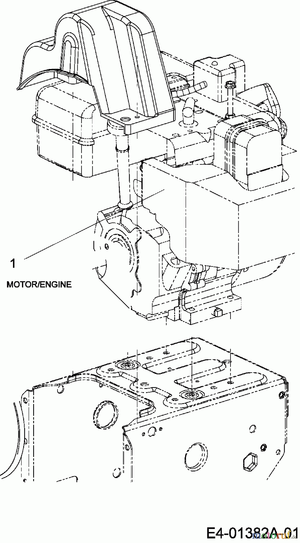 Troy-Bilt Schneefräsen POLAR 8066 31AV6FLN609 (2007) Motor