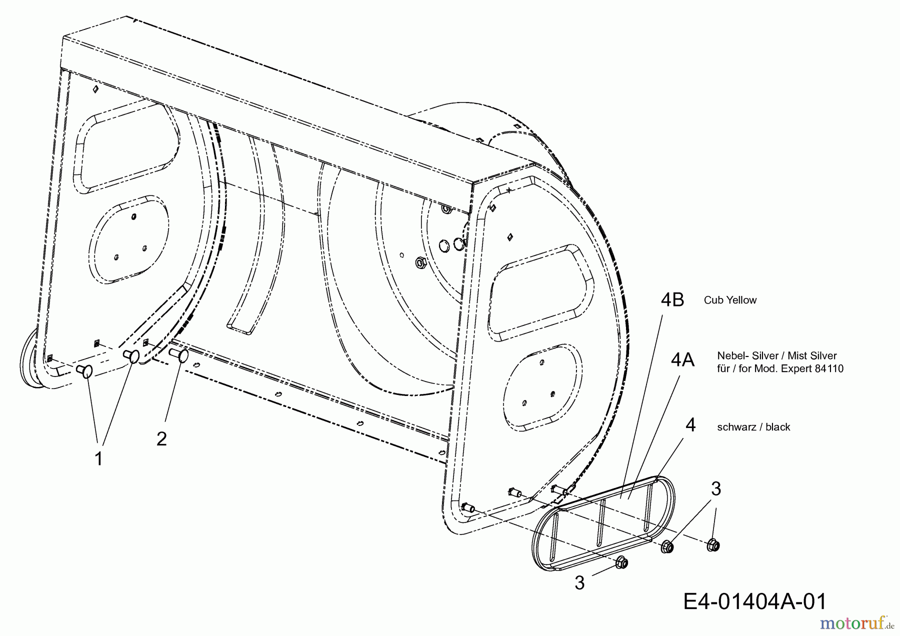  Yard-Man Schneefräsen YM 84 M-W 31AY95KV643  (2011) Gleitkufe