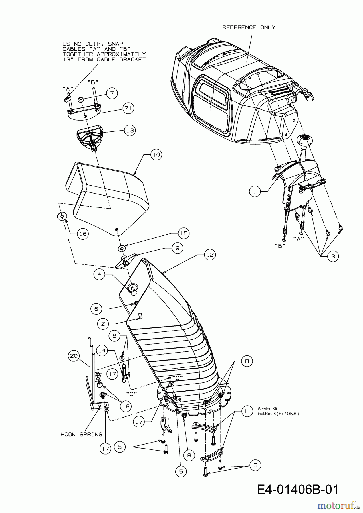Cub Cadet Schneefräsen 945 SWE 31AY97KW603 (2013) Auswurfschacht, Joystick