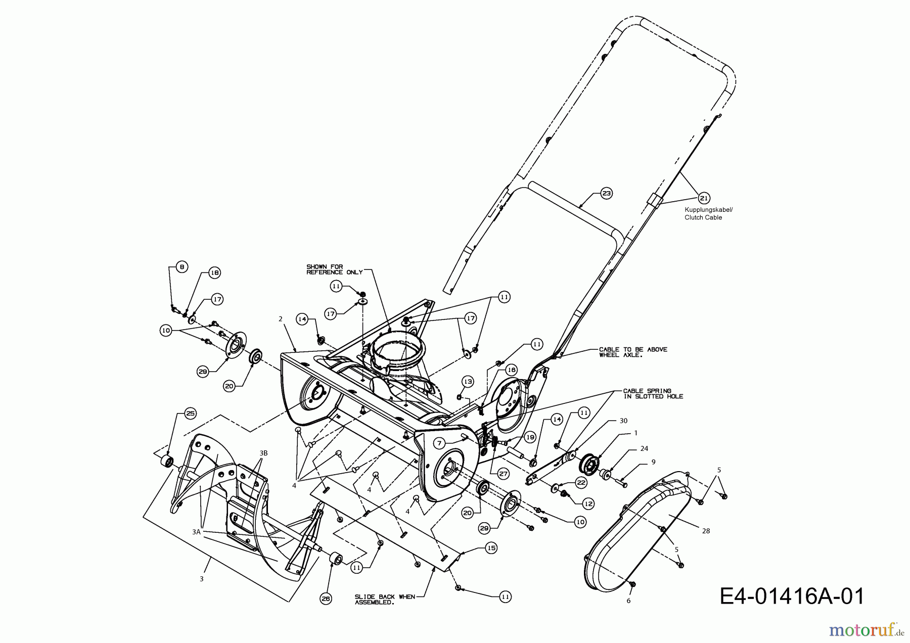  MTD Schneefräsen 140 M 31A-2MO-678  (2007) Fräsgehäuse