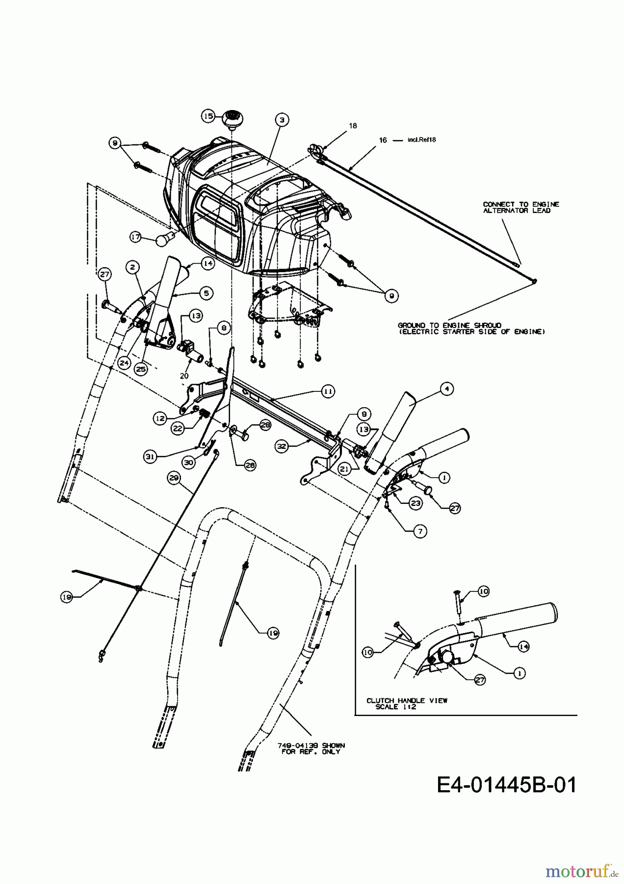  Cub Cadet Schneefräsen 530 SWE 31AV5ZTU603  (2008) Armaturenbrett