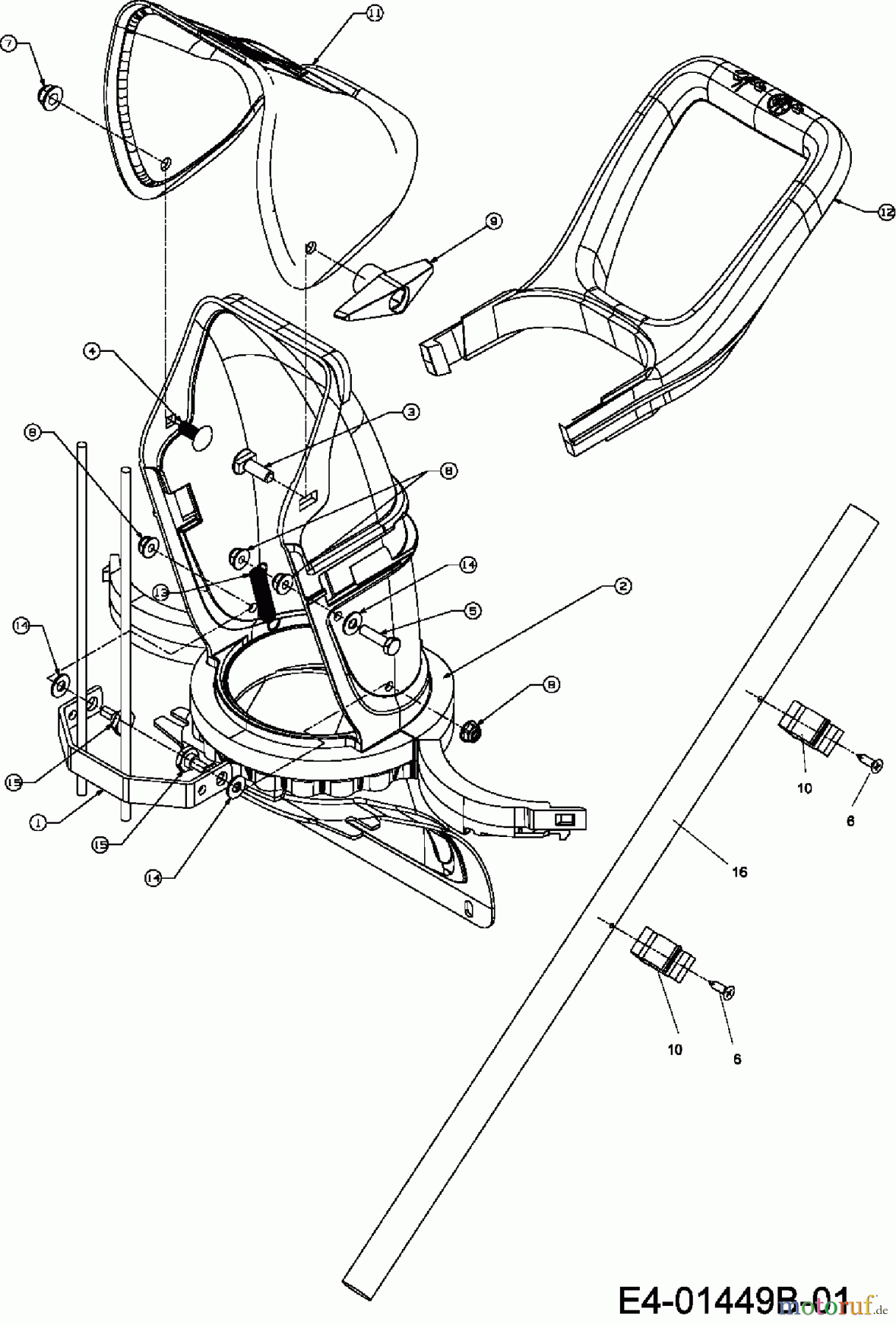 Yard-Man Schneefräsen YM 5355 S 31A-2T5-643 (2009) Auswurfschacht
