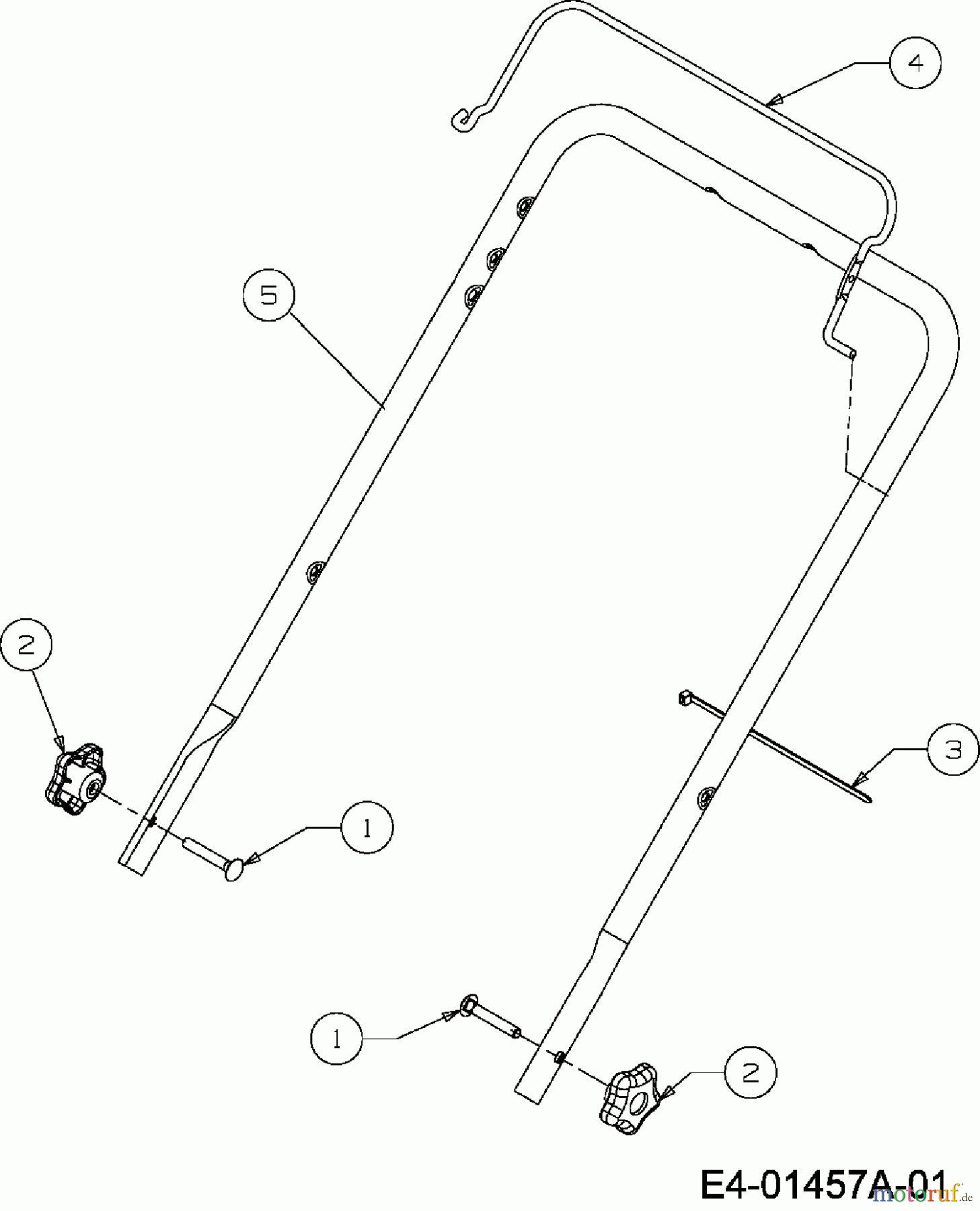  MTD Schneefräsen 140 M 31A-2MO-678  (2007) Holm