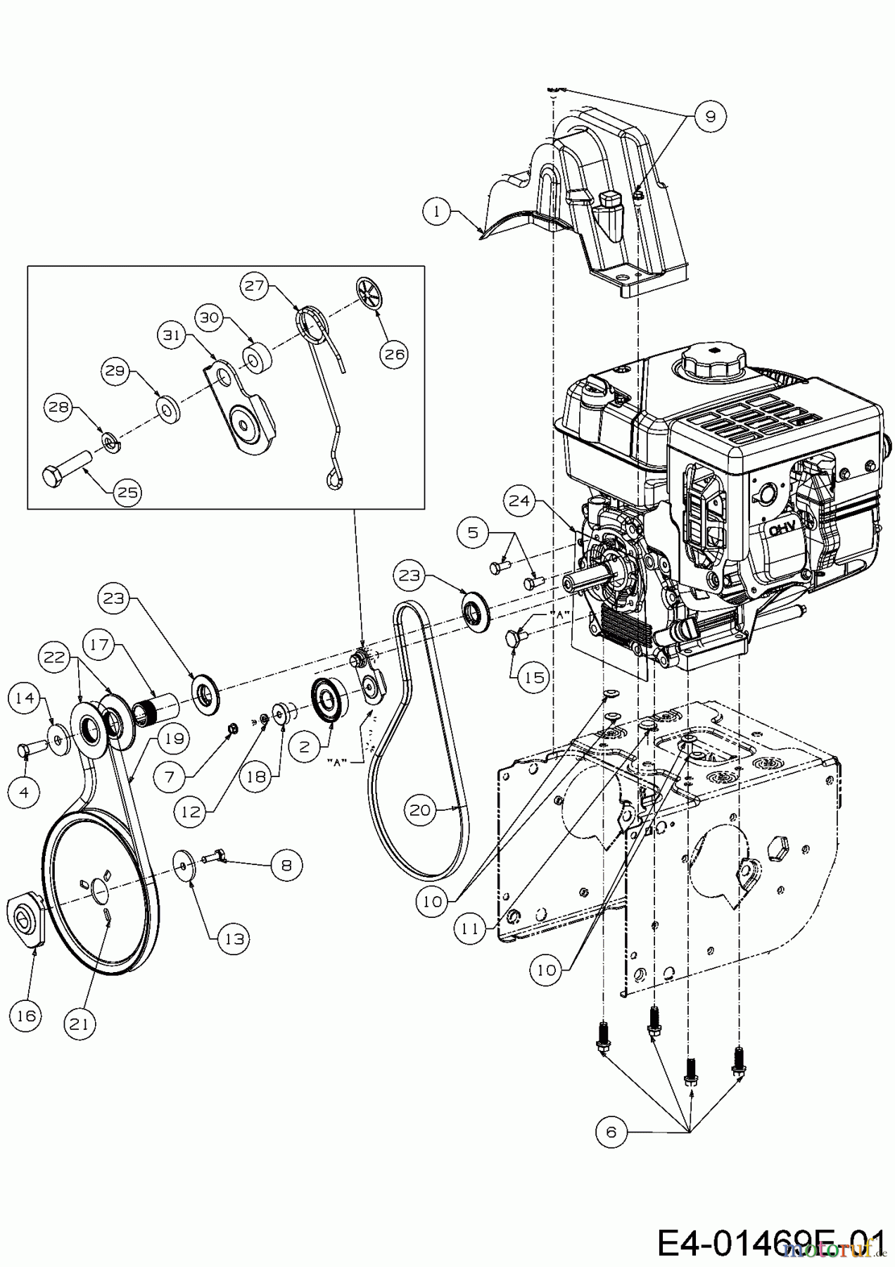  Cub Cadet Schneefräsen 524 SWE 31AW53LR603  (2017) Fahrantrieb, Fräsantrieb