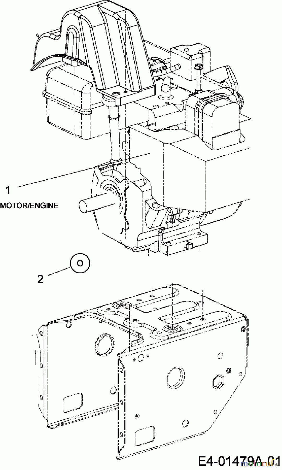  Yard-Man Schneefräsen YM 7110 DET 31AY7R3T643  (2009) Motor