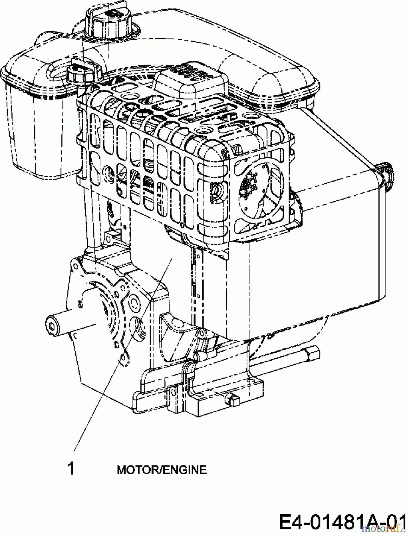 Yard-Man Schneefräsen YM 8413 DE 31AY9PKI643 (2007) Motor