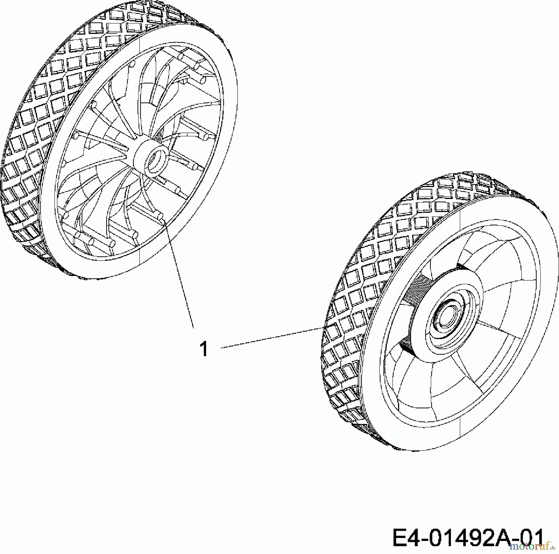 Yard-Man Schneefräsen YM 5355 S 31A-2T5-643 (2009) Räder