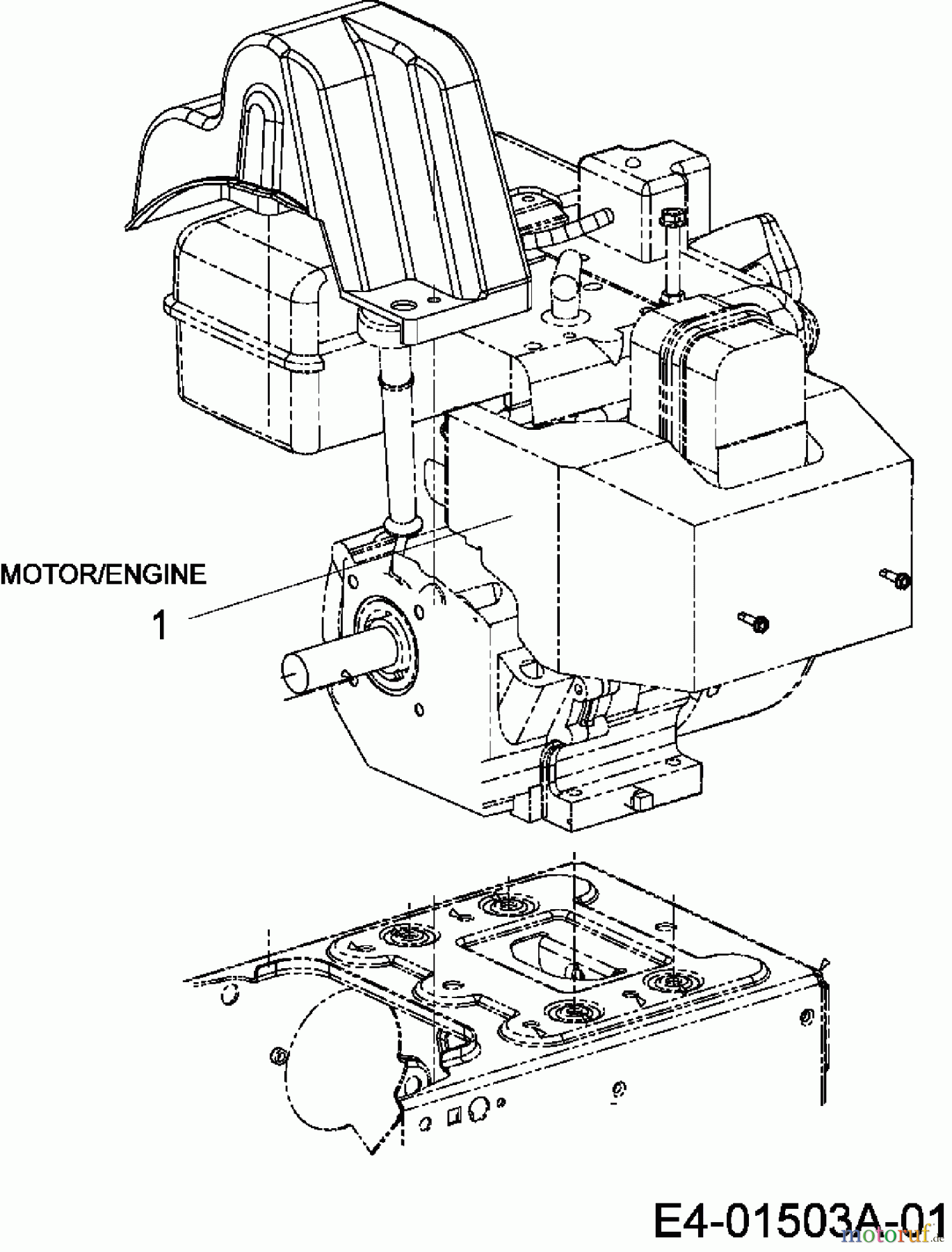  MTD Schneefräsen E 740 F 31AV760F678  (2007) Motor
