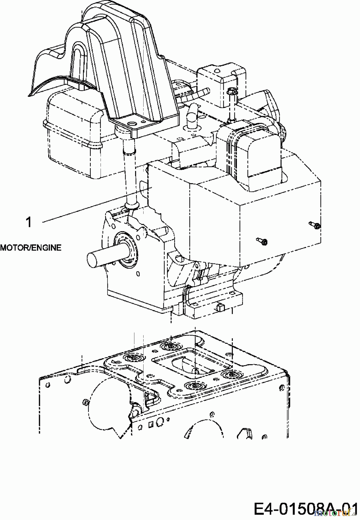  Troy-Bilt Schneefräsen POLAR 10071 31AV6RLO609  (2007) Motor