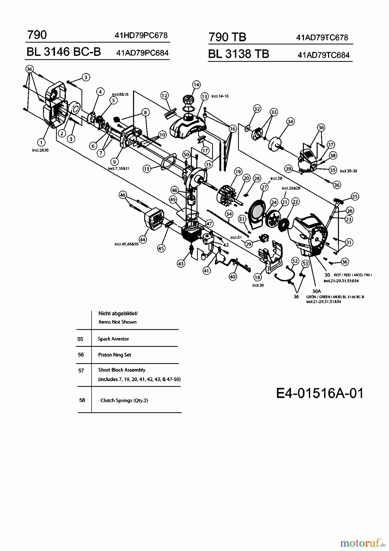 Bolens Motorsensen BL 3146 BC-B 41AD79PC684 (2007) Motor