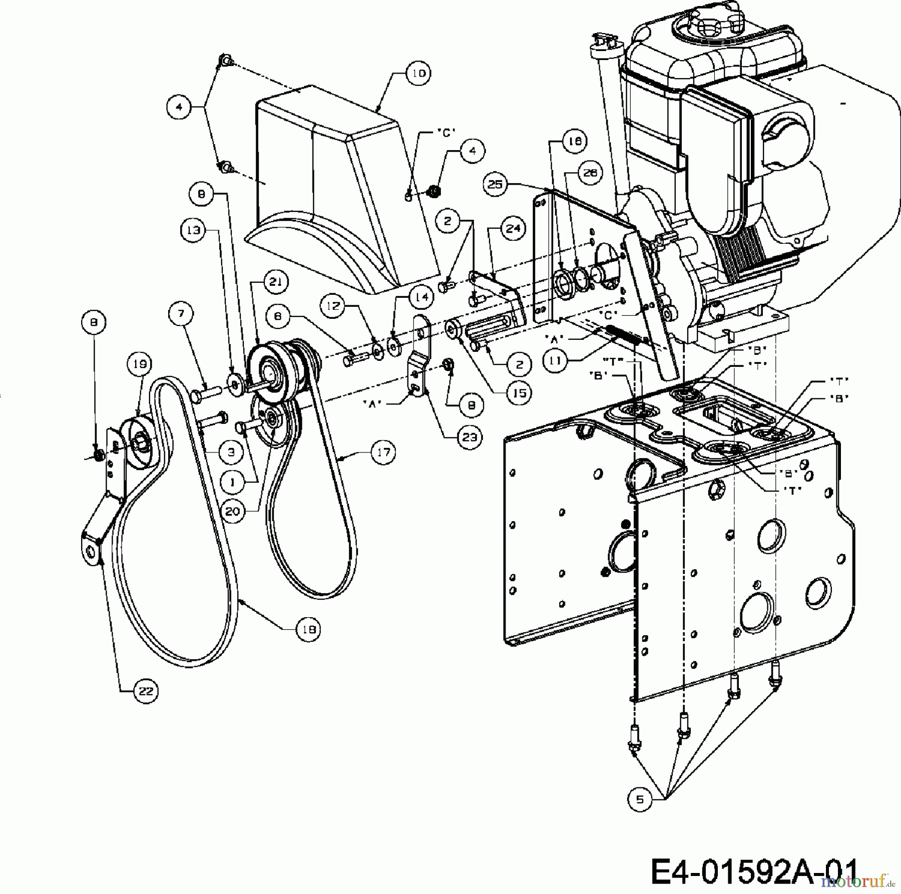  Cub Cadet Schneefräsen 945 SWE 31AV9J3W603  (2008) Fahrantrieb, Fräsantrieb