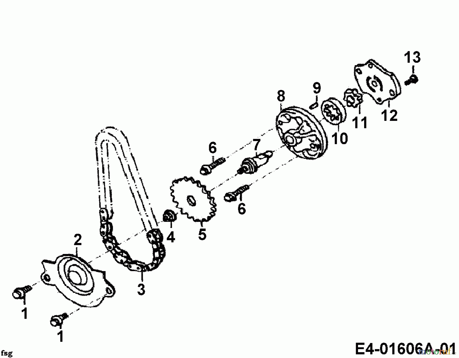  Cub Cadet Quads UT 180 36AB124-603  (2006) Ölpumpe