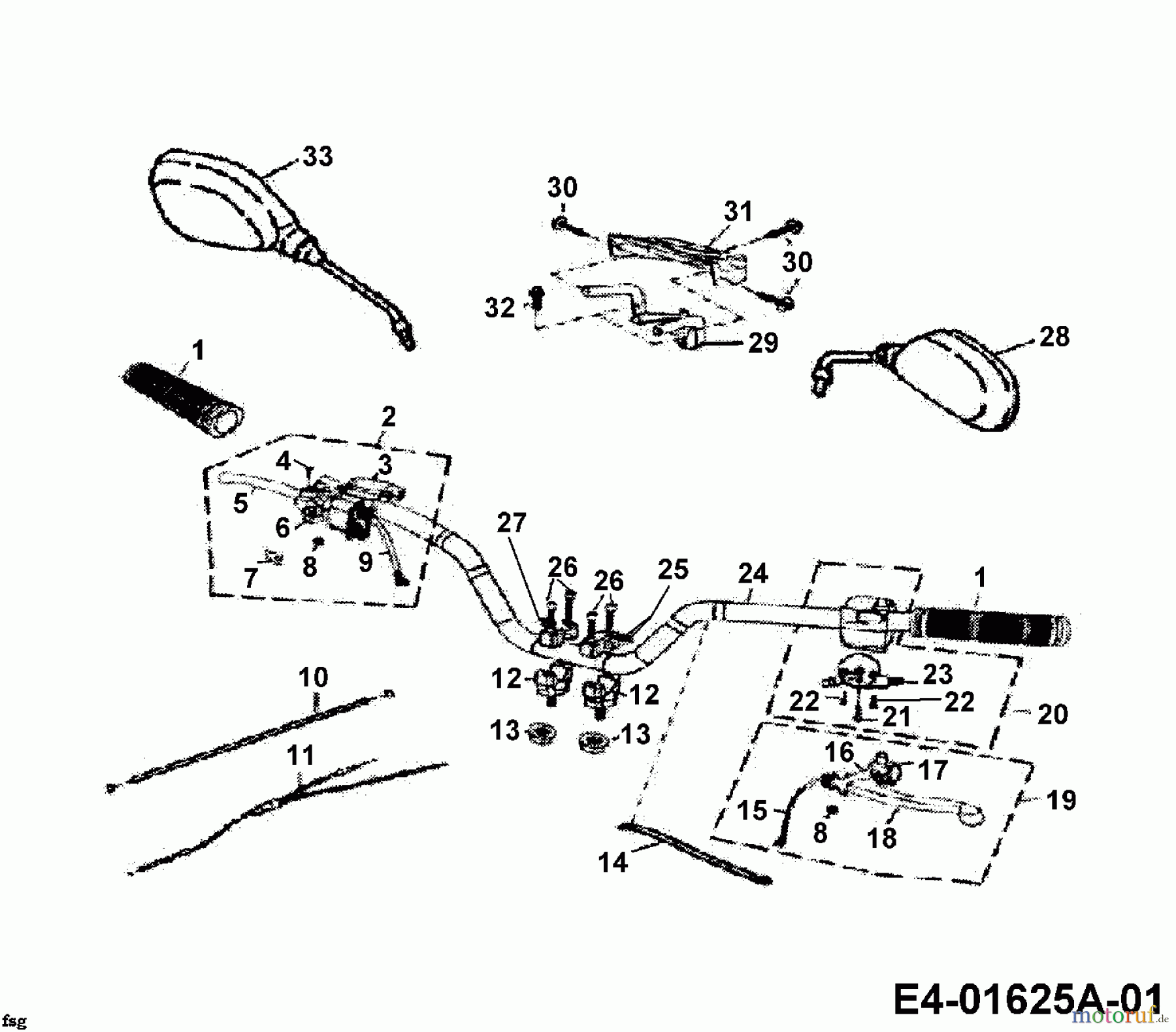  Cub Cadet Quads UT 180 36AB124-603  (2006) Lenker